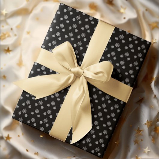 Grau-Schneeflocken-Packpapier Geschenkpapier