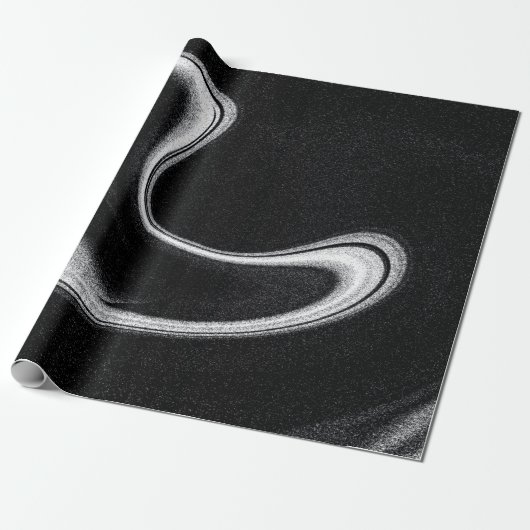 Grau-Schwarz-Abbildung Geschenkpapier (Ungerollt)