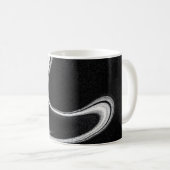 Grau-Schwarz-Abbildung Kaffeetasse (VorderseiteRechts)