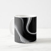 Grau-Schwarz-Abbildung Kaffeetasse (Vorderseite Links)