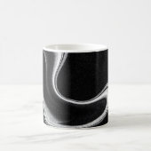 Grau-Schwarz-Abbildung Kaffeetasse (Mittel)