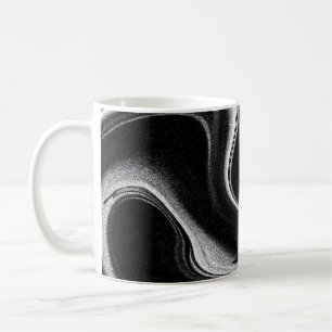Grau-Schwarz-Abbildung Kaffeetasse