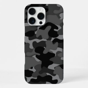 Grau Schwarz Camo iPhone 16 Pro Max Hülle