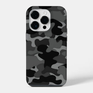Grau Schwarz Camo iPhone 14 Pro Hülle