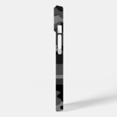 Grau-Schwarz-Camouflage Case-Mate iPhone Hülle (Rückseite / Links)