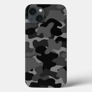Grau-Schwarz-Camouflage Case-Mate iPhone Hülle