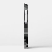 Grau-Schwarz-Camouflage Case-Mate iPhone Hülle (Rückseite / Links)