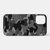 Grau-Schwarz-Camouflage Case-Mate iPhone Hülle (Rückseite (Horizontal))