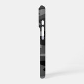 Grau-Schwarz-Camouflage iPhone Hülle (Linke Seite)