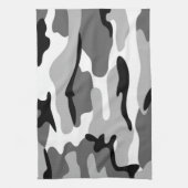 Grau & Schwarz Camouflage Küchentuch (Vertikal)
