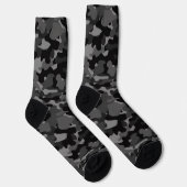 Grau-Schwarz-Camouflage Socken (Rechts)