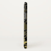 GRAU SCHWARZ DAMASK GEMSTONE MONOGRAMM Case-Mate iPhone HÜLLE (Hinten/Rechts)