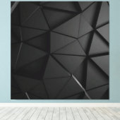 Grau-Schwarz-Design Leinwanddruck (Insitu (Holzboden))