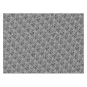 Grau-Schwarz-Fliesen-Muster, Stein, rustikale Tisc Tischdecke (Vorderseite (Horizontal))