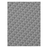 Grau-Schwarz-Fliesen-Muster, Stein, rustikale Tisc Tischdecke (Vorderseite)