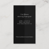 Grau-Schwarz-Layers Zuhause-Moving Visitenkarte (Rückseite)