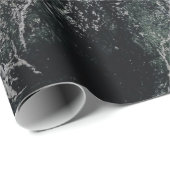 Grau-Schwarz-Malerei Geschenkpapier (Rolleneckpunkt)