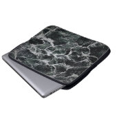 Grau-Schwarz-Malerei Laptopschutzhülle (Vorne Knopf)