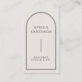 Grau Schwarz Moderne Minimalistische Visitenkarte (Vorderseite)