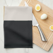 Grau, Schwarz und Tan Geschirrtuch (Viertel Falte)