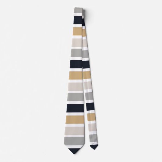 Grau, Schwarz und Tan Krawatte (Vorderseite)