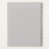 Grau-, Schwarz- und Weißkreismuster Planer (Rückseite)