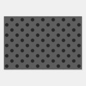 Grau & Schwarz Verpackungspapiere Geschenkpapier Set (Vorderseite)