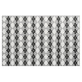 Grau Schwarz Weiß Argyle Diamant Design Stoff (Fat Quarter (45,7 x 55,9 cm))