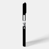 Grau-Schwarz-Weiß-Noten Case-Mate iPhone Hülle (Rückseite / Rechts)