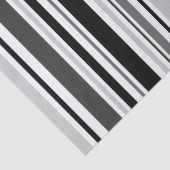 Grau, schwarz, weiß Streifen Seidenpapier (Detail)