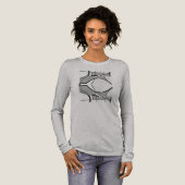 Grau schwarz wirbeln MCM Geometrisch Abstrakt Tri-Blend Shirt (Volle Vorderseite)