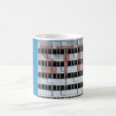 GRAU-SCHWARZE POST-LAMPE KAFFEETASSE (Mittel)