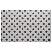 Grau schwarze Sterne Muster dekorativ Textil Stoff (Fat Quarter (45,7 x 55,9 cm))