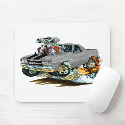Grau-Schwarzer LKW 1970 EL Camino Mousepad (Mit Mouse)