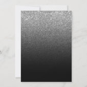 Grau Schwarzer Moderner Gradient Save The Date (Rückseite)