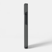Grau Schwarzes Fettdruck-Monogramm Moderne Ihre Na iPhone Hülle (Linke Seite)