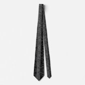 Grau Schwarzes Unregelmäßiges Abstractes Musterdes Krawatte (Vorderseite)