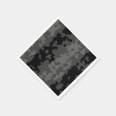 Grau Schwarzes Unregelmäßiges Abstractes Musterdes Serviette (Ecke)