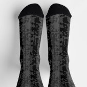 Grau Schwarzes Unregelmäßiges Abstractes Musterdes Socken (Oben)