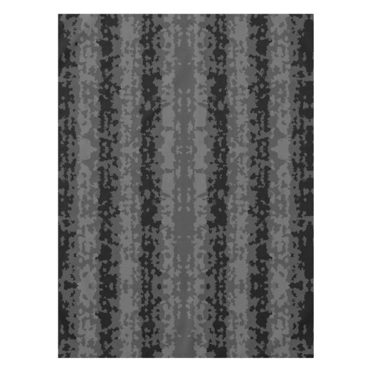 Grau Schwarzes Unregelmäßiges Abstractes Musterdes Tischdecke (Vorderseite)