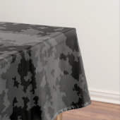 Grau Schwarzes Unregelmäßiges Abstractes Musterdes Tischdecke (Beispiel)