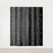 Grau Schwarzes Unregelmäßiges Abstractes Musterdes Wandteppich (Vorderseite)