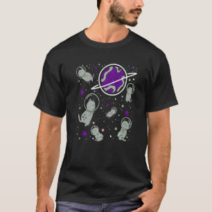 Grau-sexuelle Katze im Weltraum Grau-sexueller Sto T-Shirt
