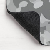 Grau-Silber-Camouflage aus Schiefer Mousepad (Ecke)