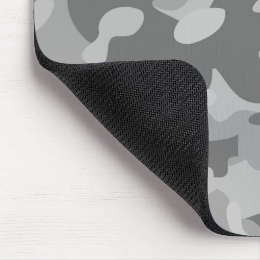 Grau-Silber-Camouflage aus Schiefer Mousepad (Ecke)