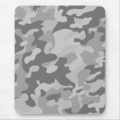 Grau-Silber-Camouflage aus Schiefer Mousepad (Vorne)