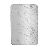 Grau Silber Glitzerndes Kunstglitter Badematte (Vorderseite Vertikal)