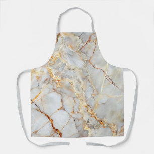 Grau Silber Professional Marble Achat Glam Schürze