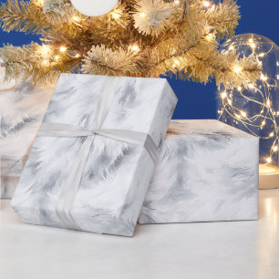 Grau Silber Weiß Geburtstag Geschenkpapier