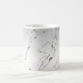 Grau silberner glitzernder falscher Glitter Kaffeetasse (Mittel)